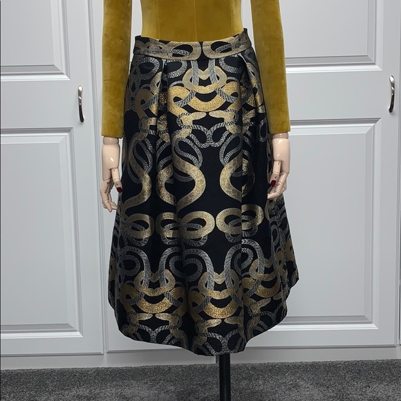 Ted Baker metallic snake print skirt - Picture 1 of 9